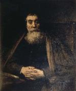 REMBRANDT Harmenszoon van Rijn, Portrait of an Old man